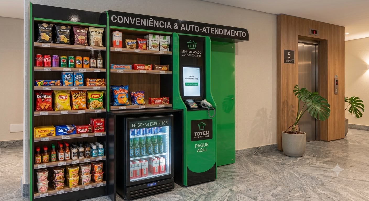Rapid Shop instalada em condomínio